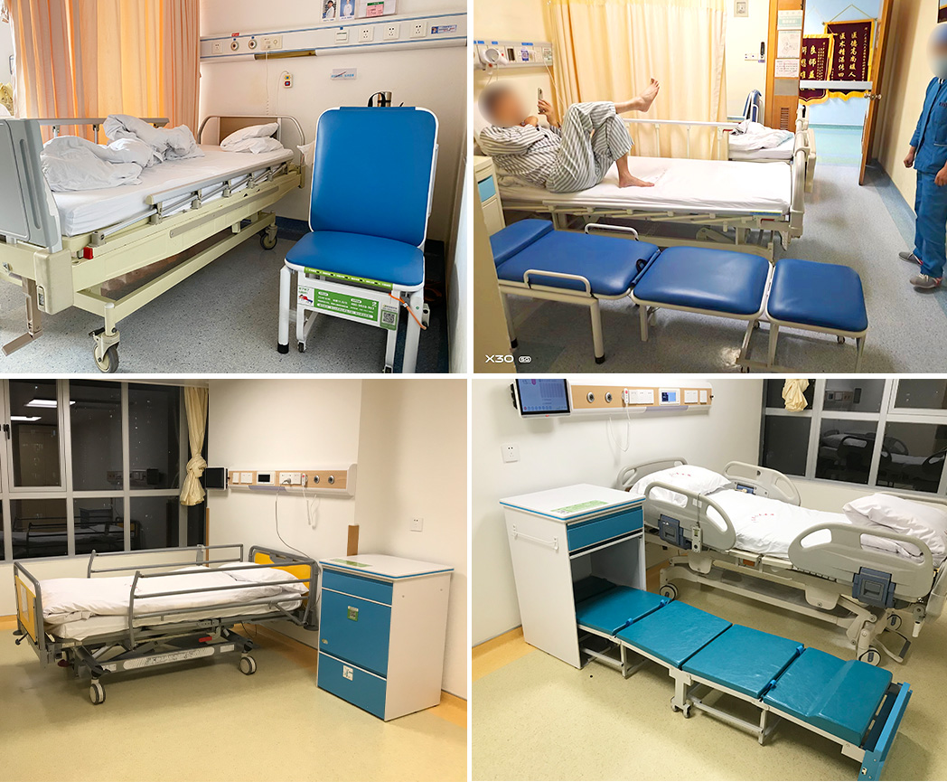 智能共享床头柜式陪护床配套供入广州羊城医院案例展示
